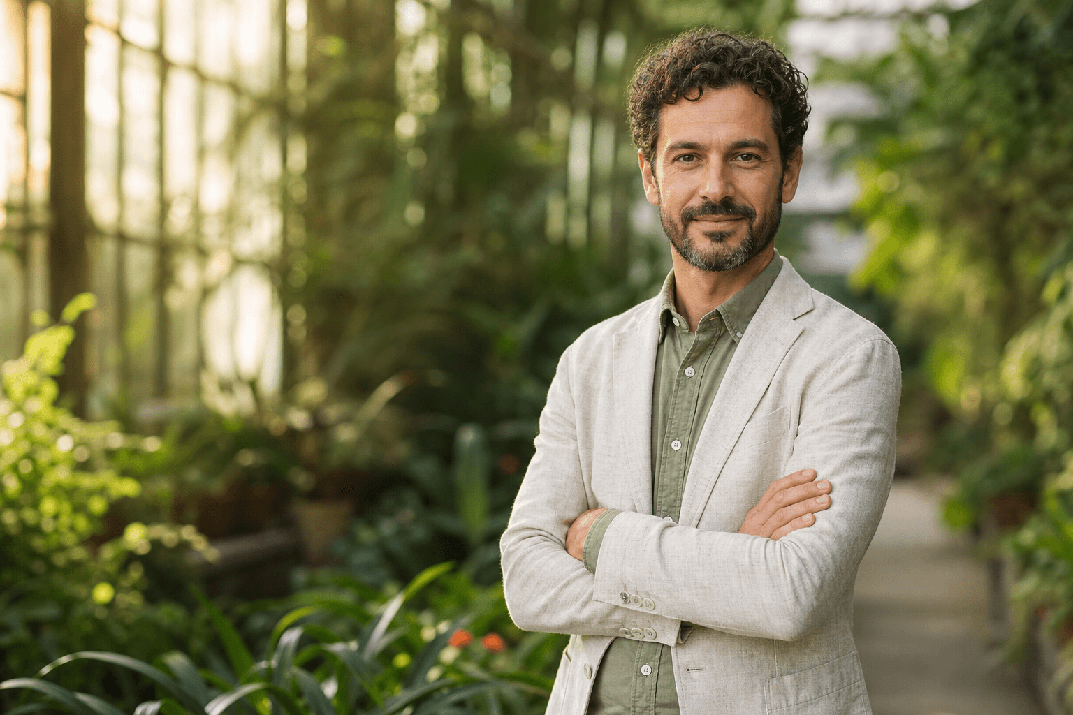 Editorial headshot illustrating backdrops for headshots — produced with QuickAI Headshots.