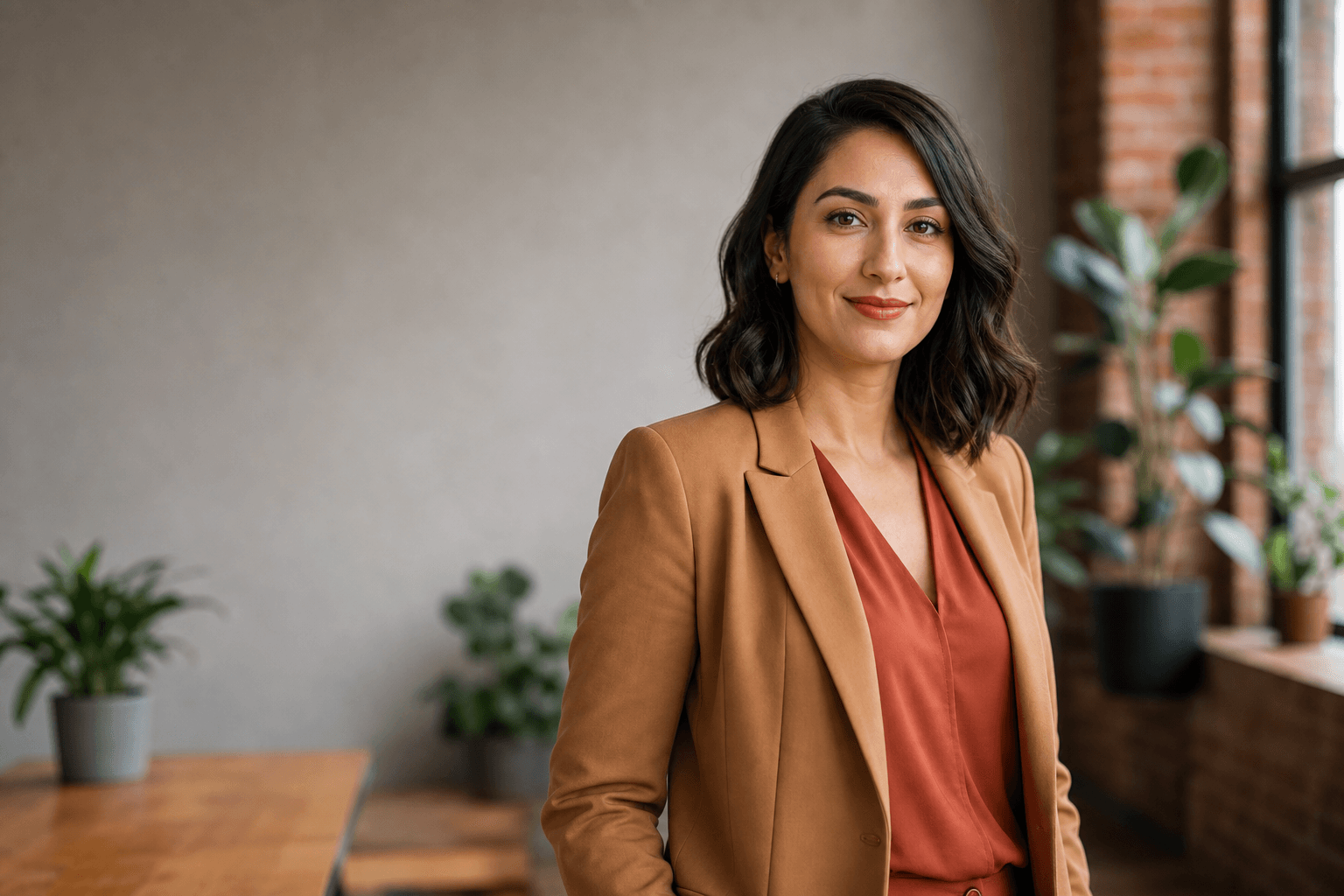 Editorial headshot illustrating best clothes to wear for headshots — produced with QuickAI Headshots.