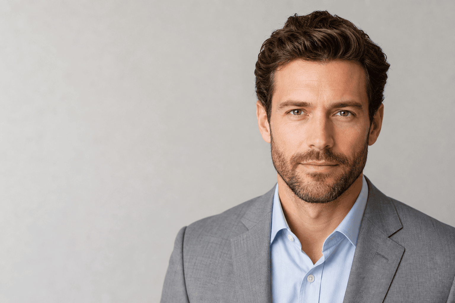 Editorial headshot illustrating best color to wear for headshots — produced with QuickAI Headshots.