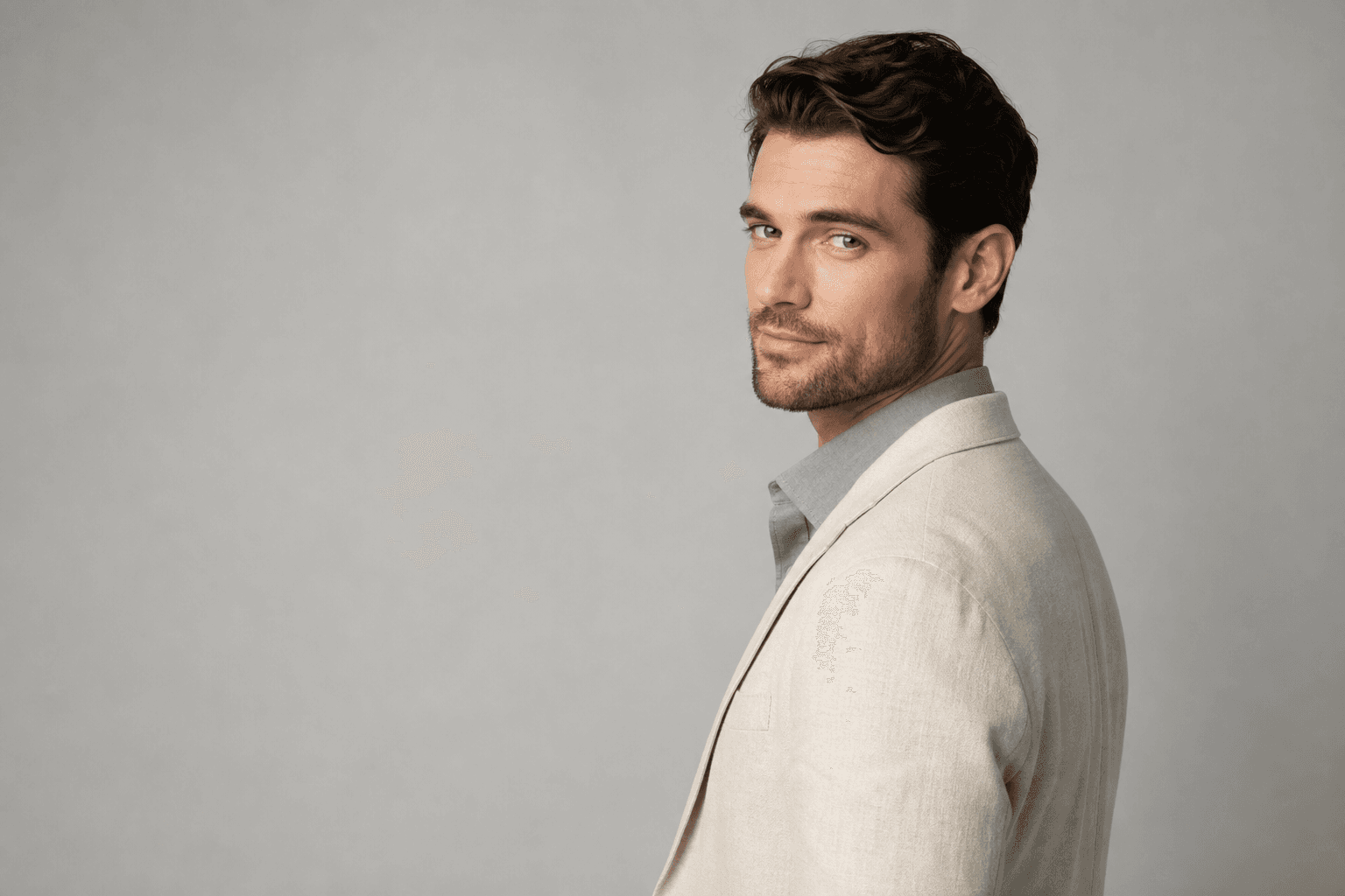 Editorial headshot illustrating best colors to wear for headshots — produced with QuickAI Headshots.