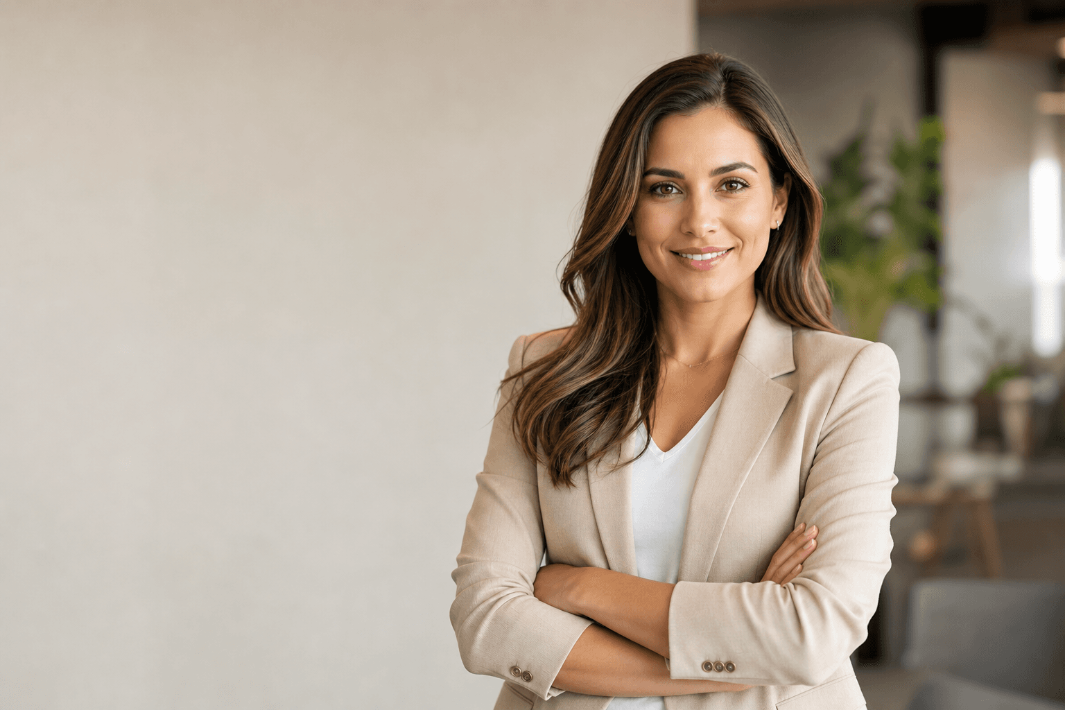 Editorial headshot illustrating female modern professional headshots — produced with QuickAI Headshots.
